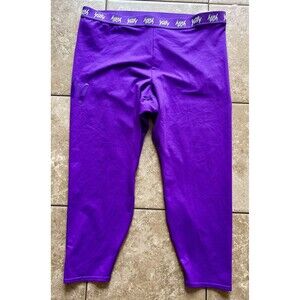 Yitty Major Label Shaping High Waist Logo Capri Leggings Size 3X